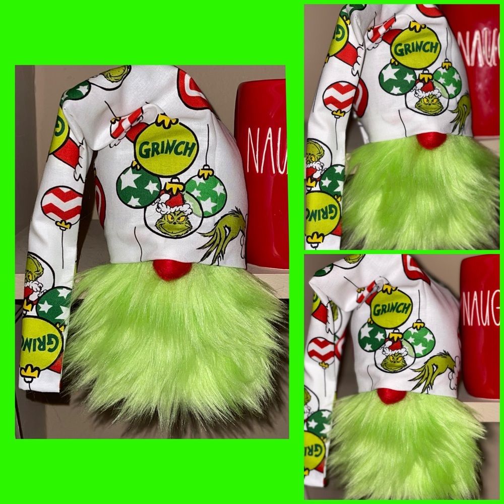 Handmade Grinch Christmas Merry Grinchmas Gnome 💚